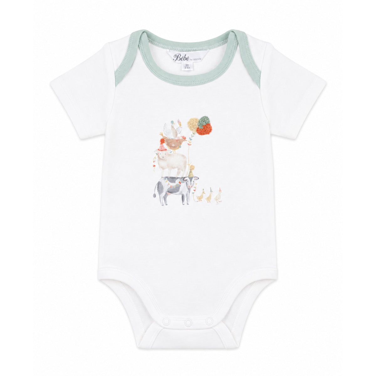 SCOUT ORGANIC ANIMAL STACK BODYSUIT