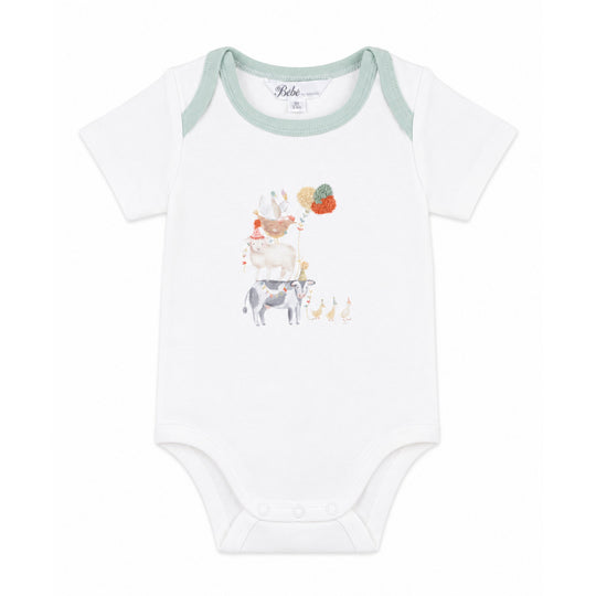 SCOUT ORGANIC ANIMAL STACK BODYSUIT