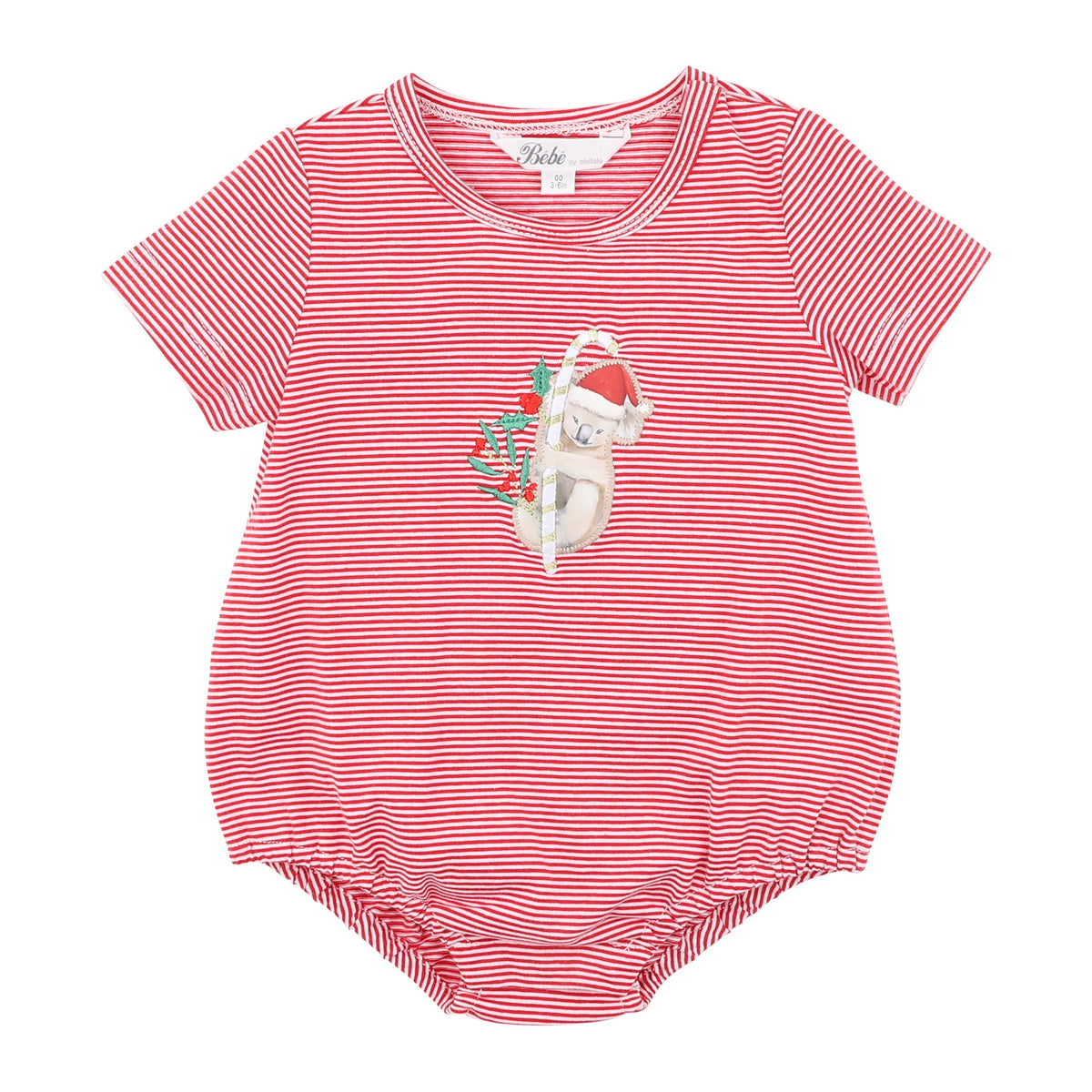 FESTIVE KOALA STRIPE BODYSUIT
