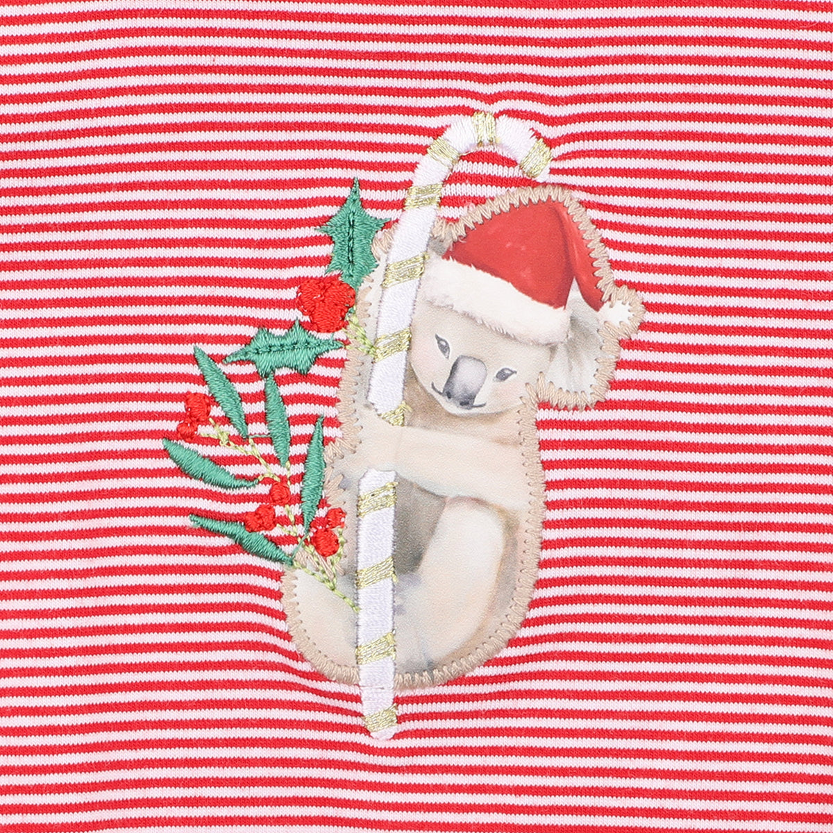 FESTIVE KOALA STRIPE BODYSUIT