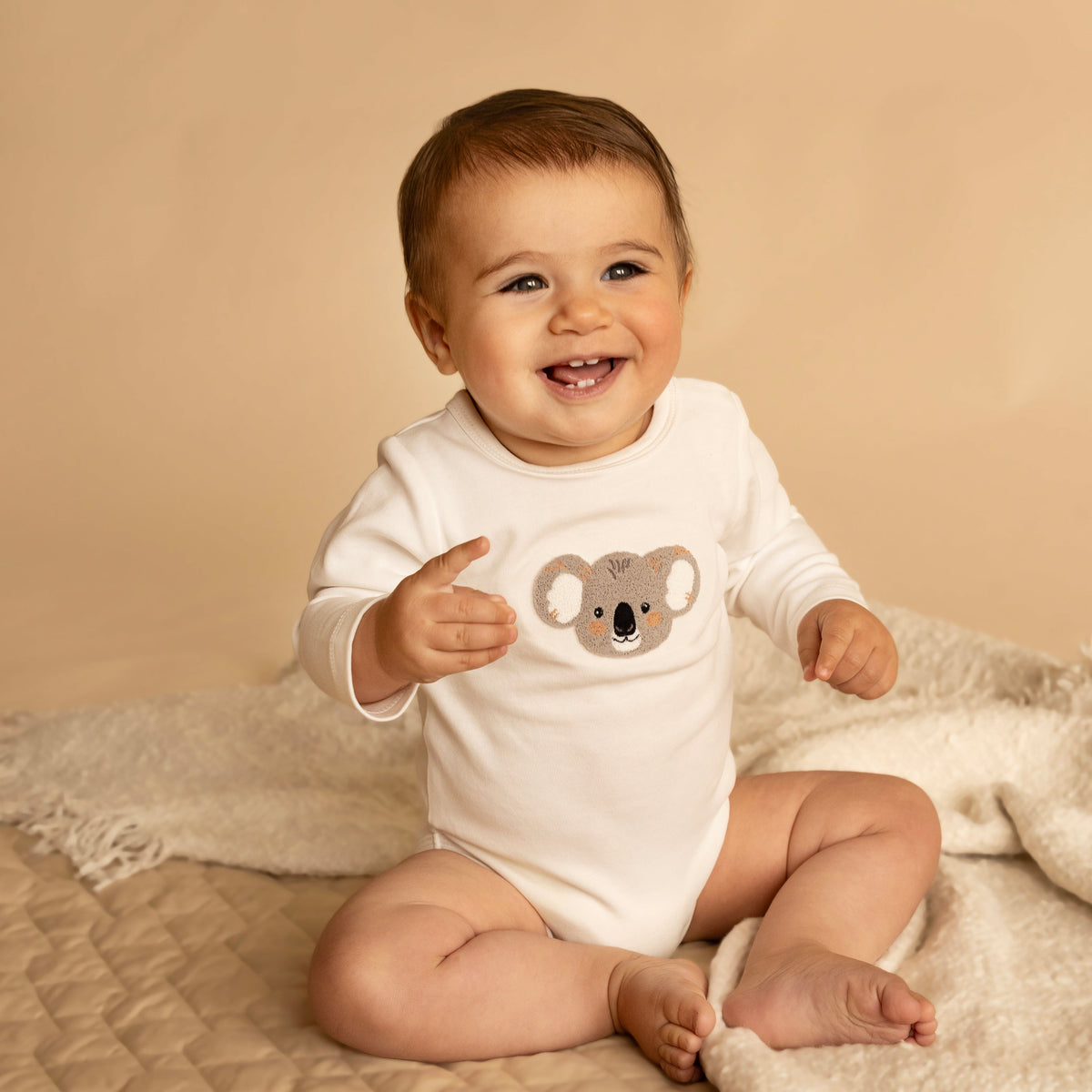 CHARLIE KOALA ORGANIC LS BODYSUIT