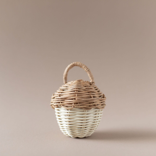 Acorn Rattan Rattle