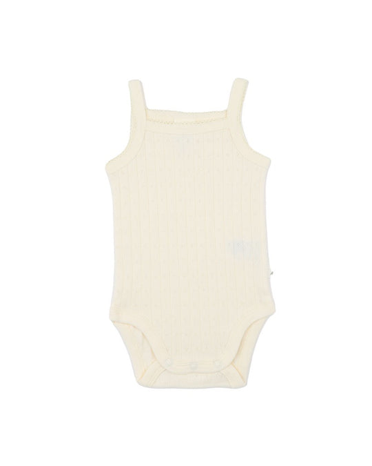 Milk Organic Pointelle Singlet Bodysuit
