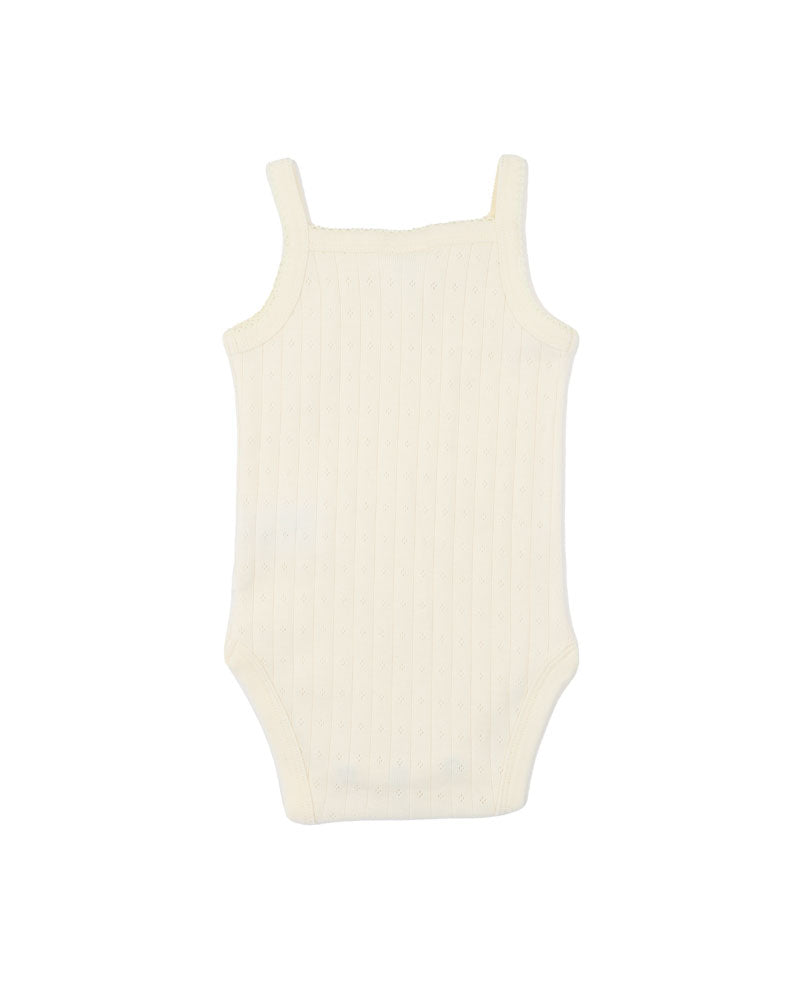Milk Organic Pointelle Singlet Bodysuit