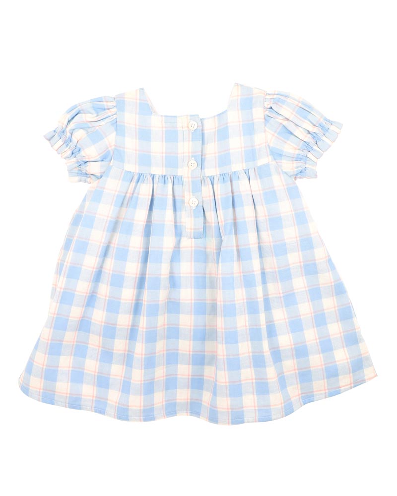 Bonnie Check Organic EMB Dress