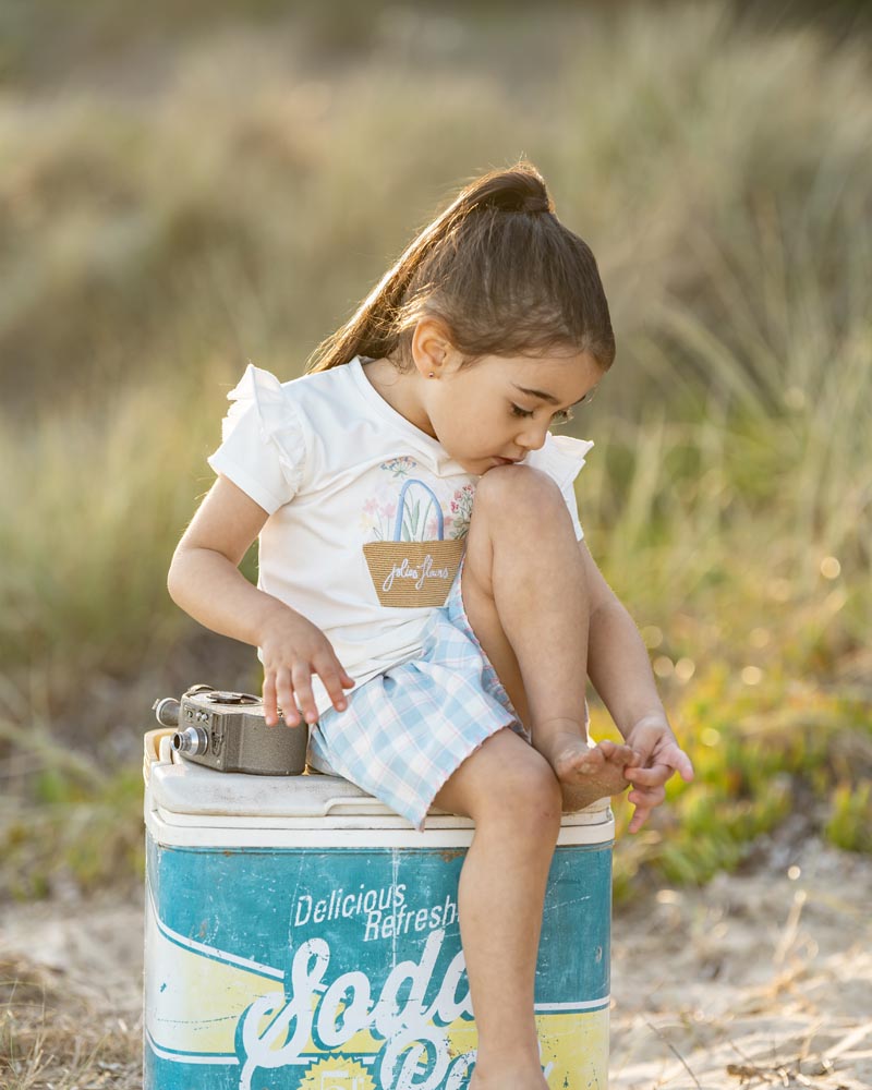 Bonnie Check Organic Shorts