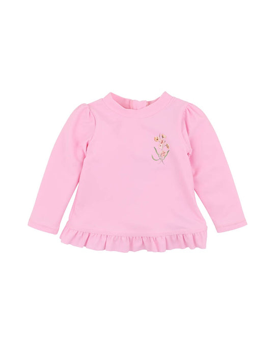 Myra Pink LS Rash Top