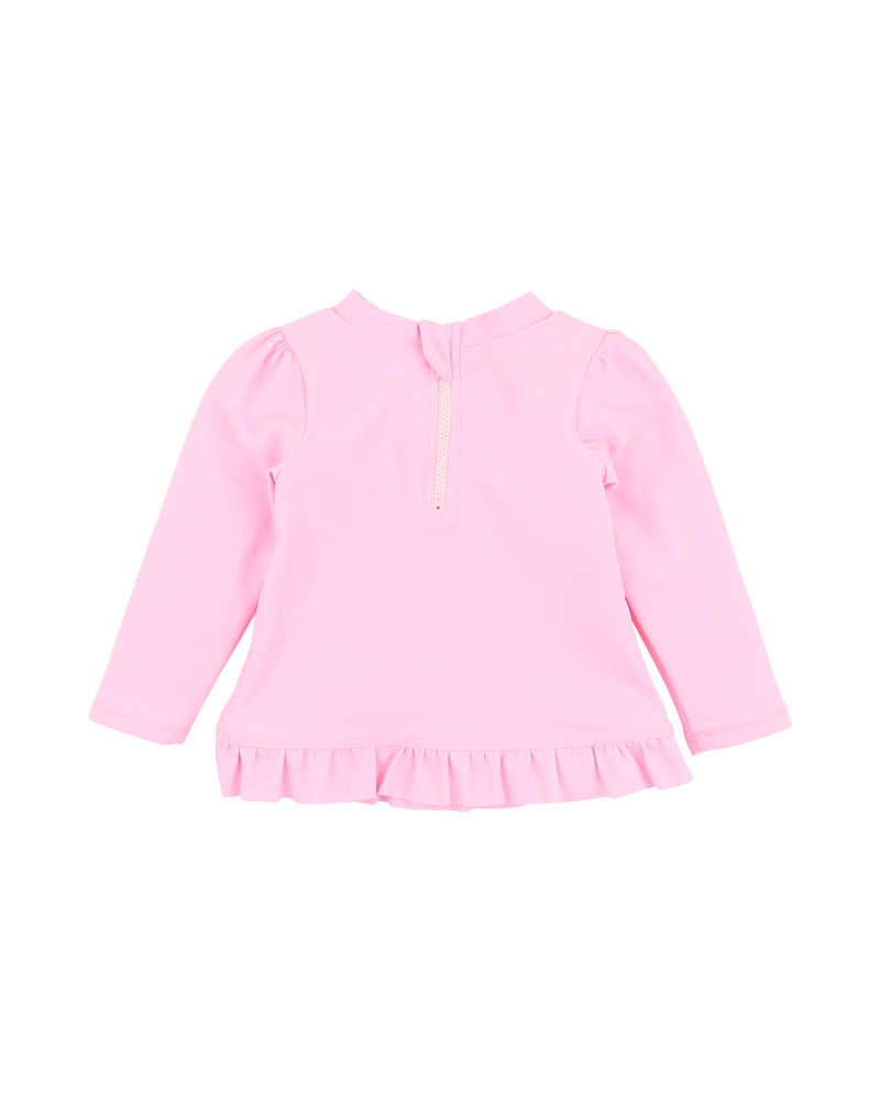 Myra Pink LS Rash Top