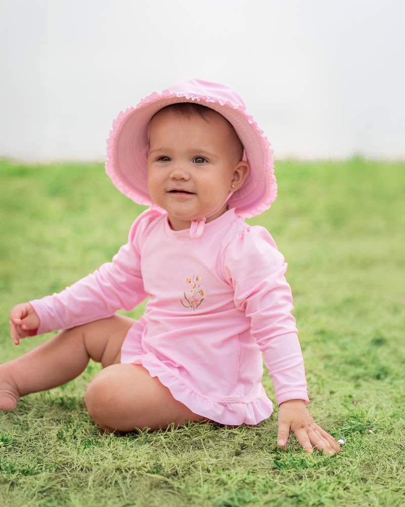 Myra Pink LS Rash Top