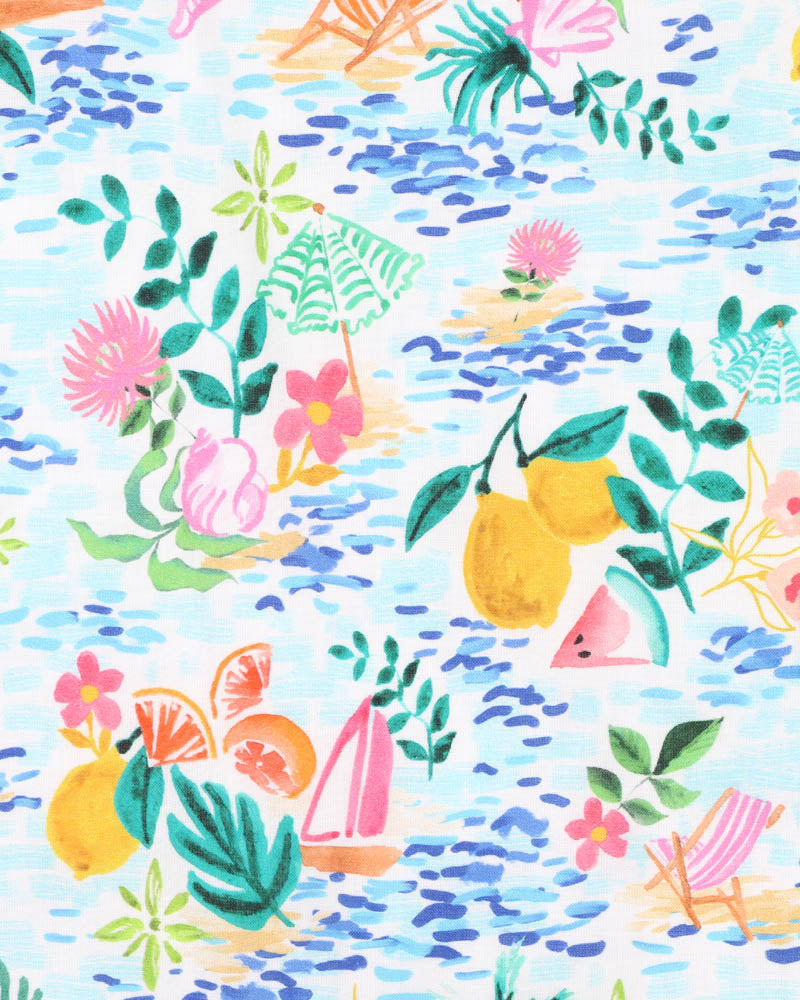 Addison Print LS Sunsuit