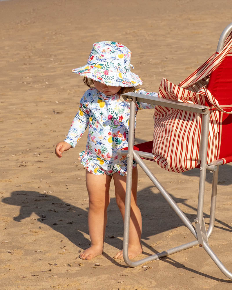 Addison Print LS Sunsuit