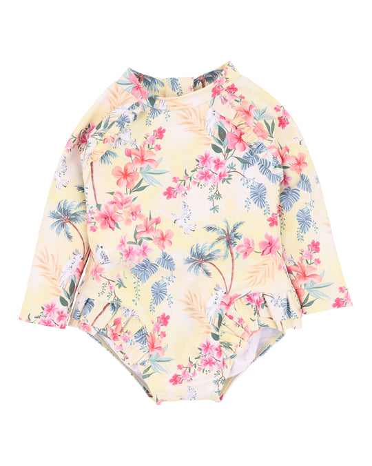 Milana Yellow LS Sunsuit