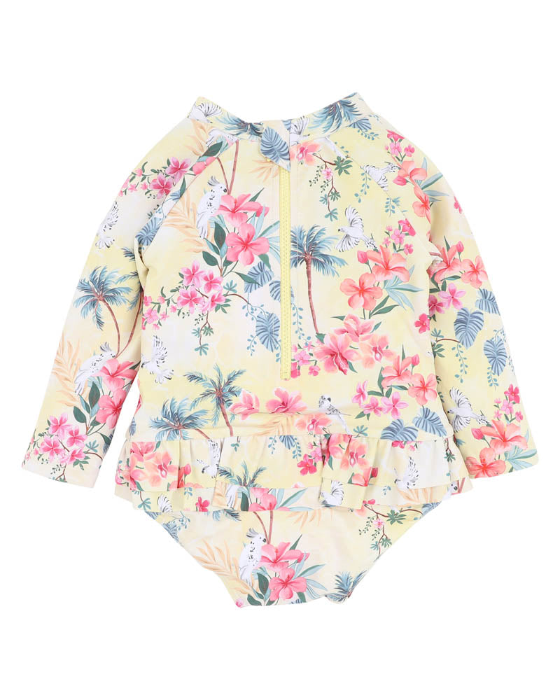Milana Yellow LS Sunsuit