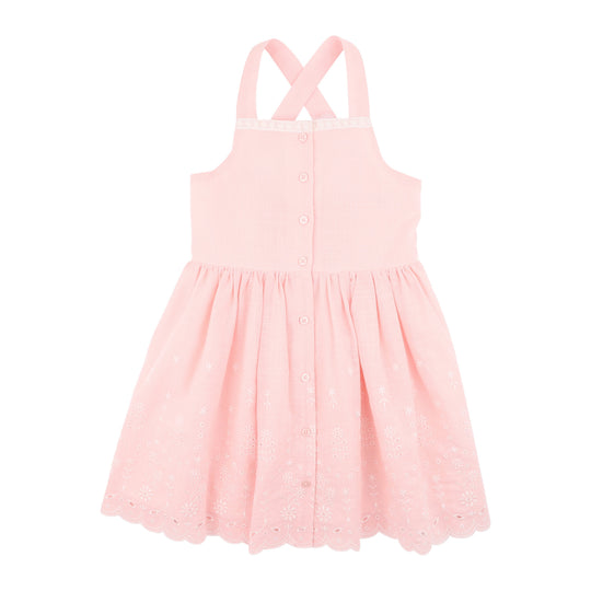 CHELSEA BRODERIE HEM DRESS 3-7Y