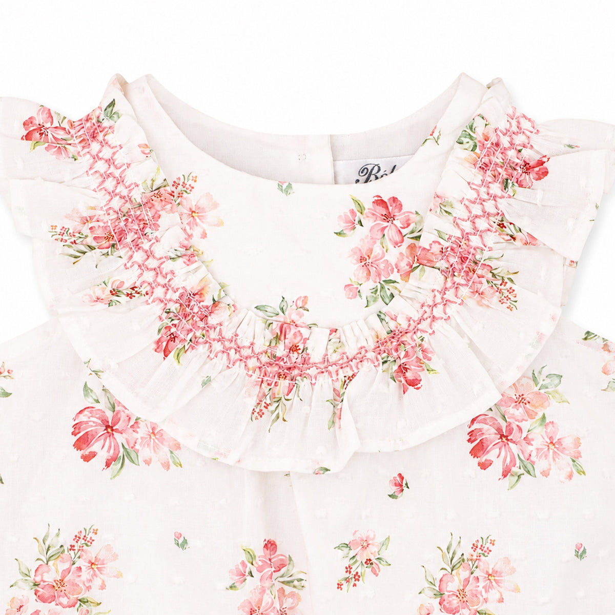 CHELSEA FRILL YOKE ROMPER