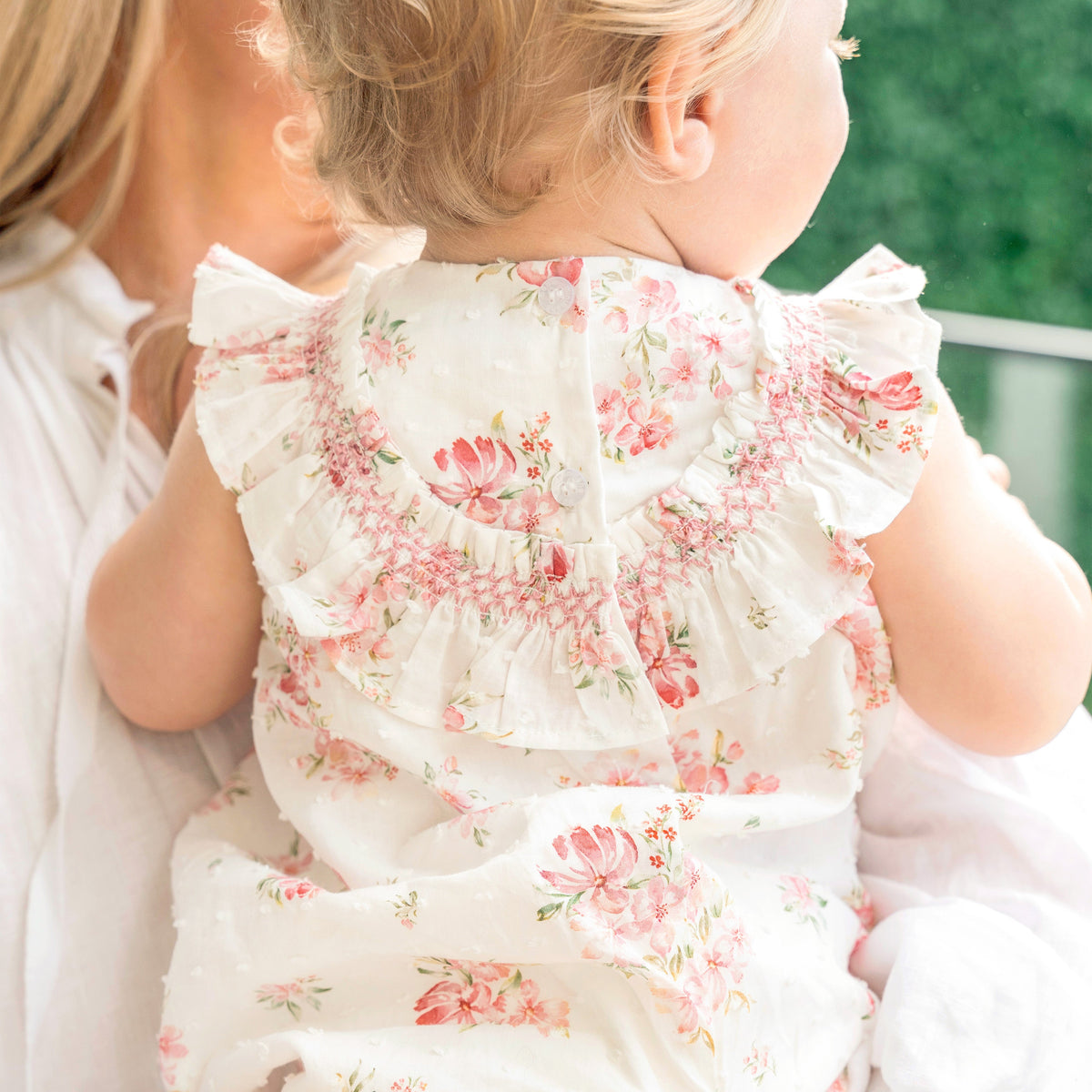 CHELSEA FRILL YOKE ROMPER