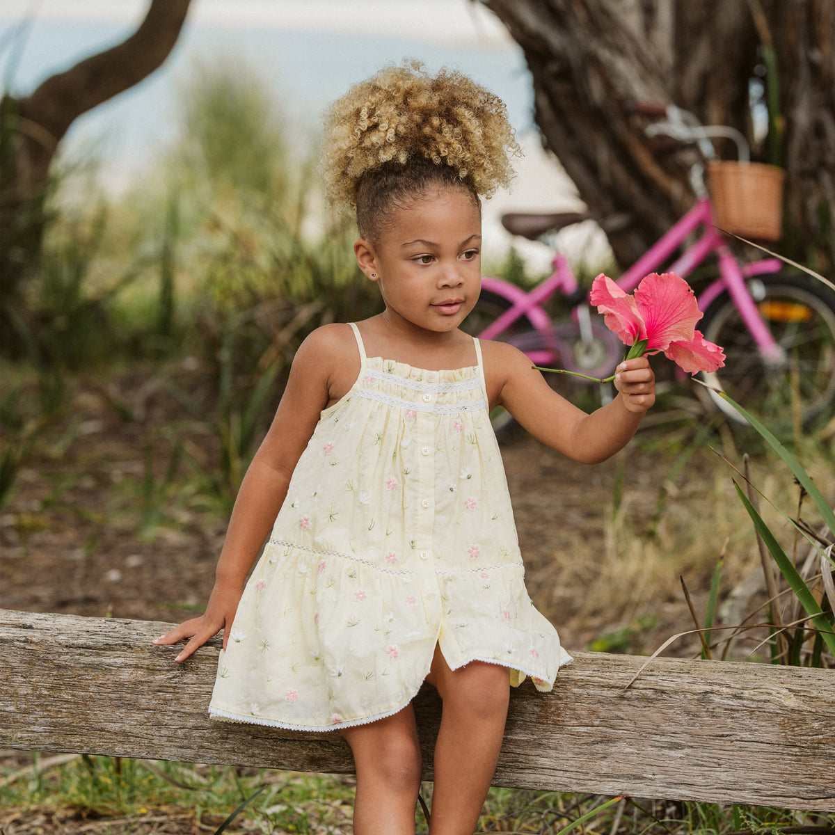 PIA ALL OVER EMBROIDERY DRESS 3-7Y