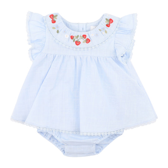 POPPY EMB. OVERLAY BODYSUIT