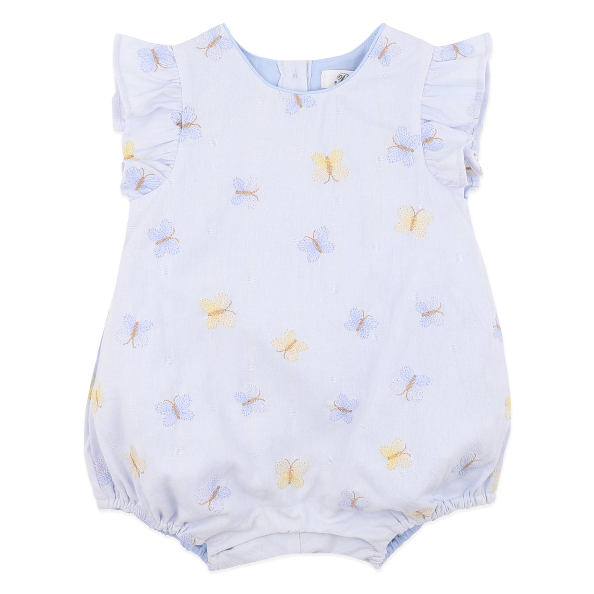 LIBBY EMBROIDERED BUTTERFLY ROMPER