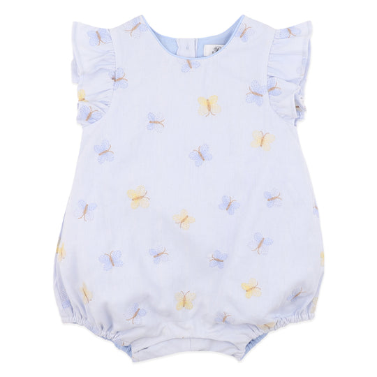 LIBBY EMBROIDERED BUTTERFLY ROMPER