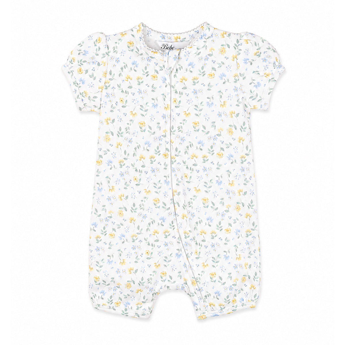LIBBY ORGANIC SS ZIP ROMPER