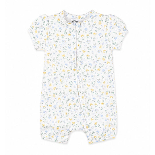 LIBBY ORGANIC SS ZIP ROMPER