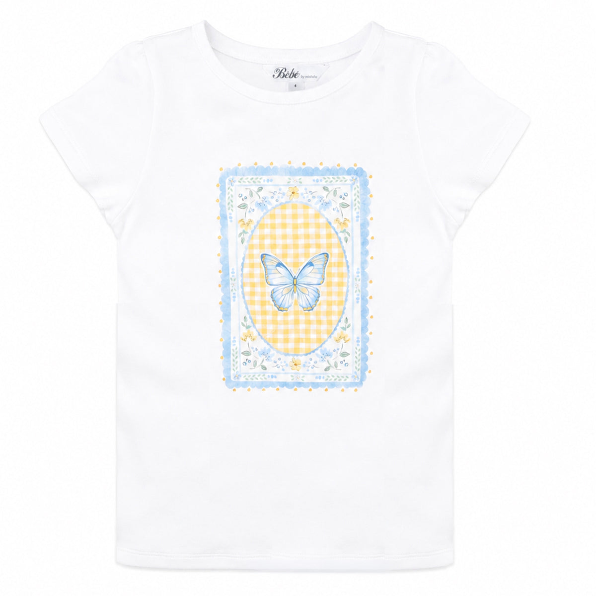 LIBBY ORGANIC BUTTERFLY TEE 3-7Y