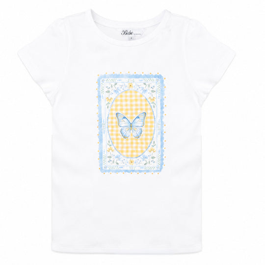 LIBBY ORGANIC BUTTERFLY TEE 3-7Y