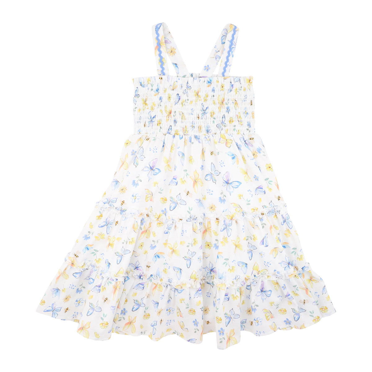 LIBBY TIERED BUTTERFLY DRESS 3-7Y