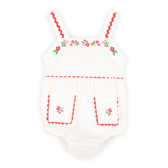 FESTIVE RIC RAC POCKET BODYSUIT