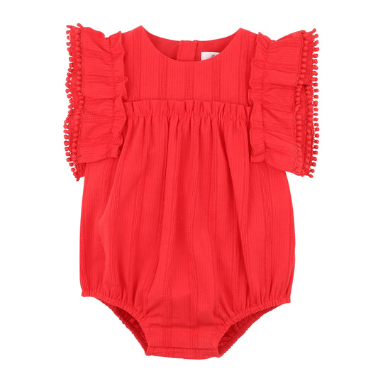FESTIVE STRIPE BROIDERY BODYSUIT