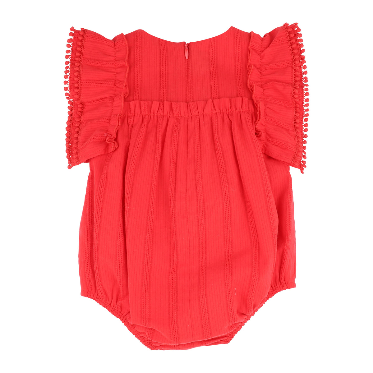 FESTIVE STRIPE BROIDERY BODYSUIT