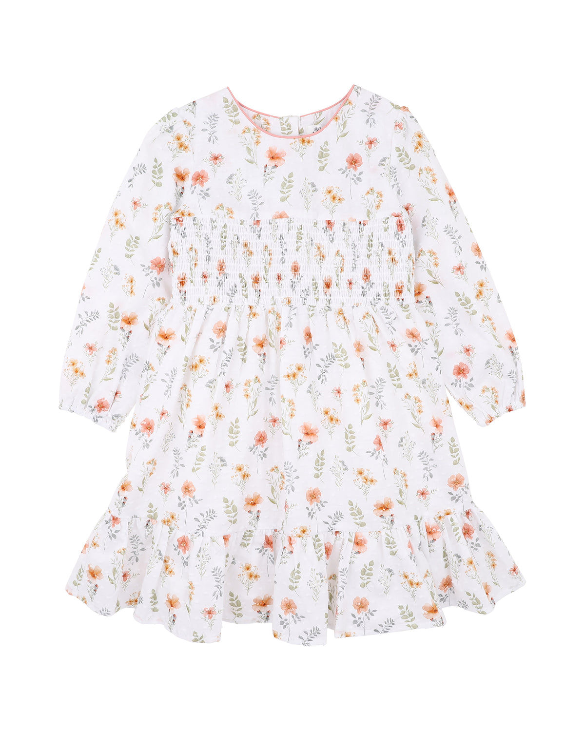 GEMMA ORGANIC SHIRRED DRESS | 3-7 YRS