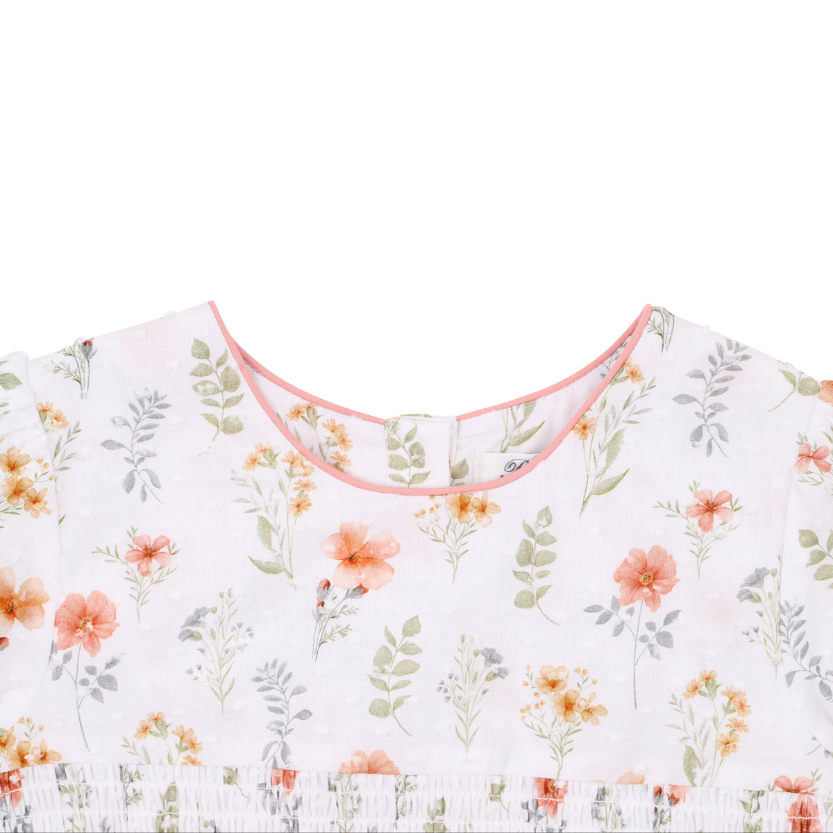 GEMMA ORGANIC SHIRRED DRESS | 3-7 YRS