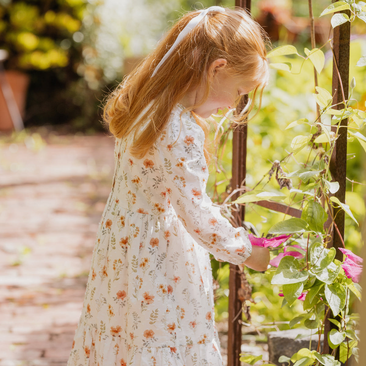 GEMMA ORGANIC SHIRRED DRESS | 3-7 YRS