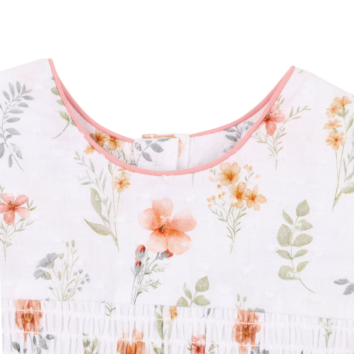 GEMMA ORGANIC SHIRRED DRESS