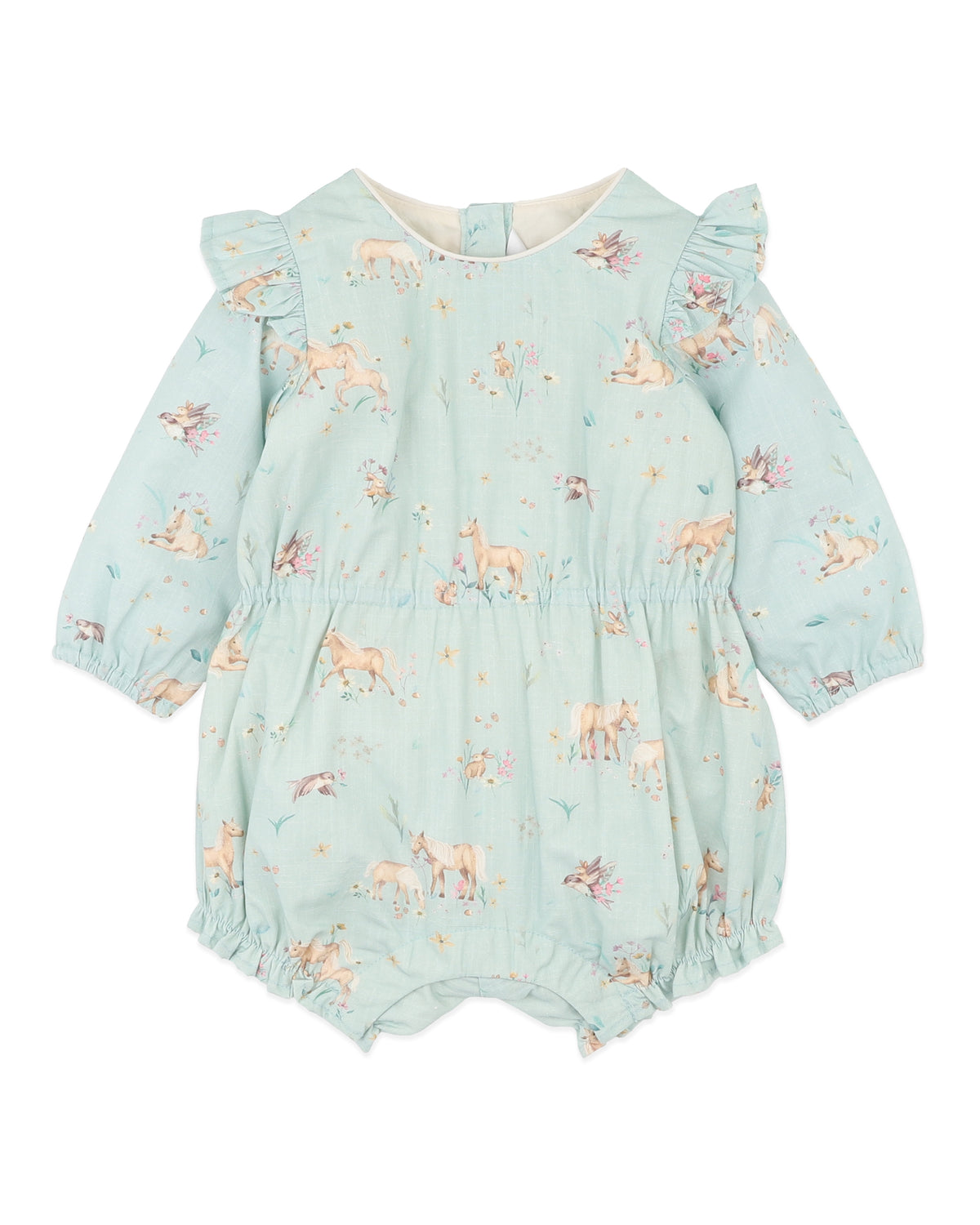 WINNIE LS WOVEN ROMPER
