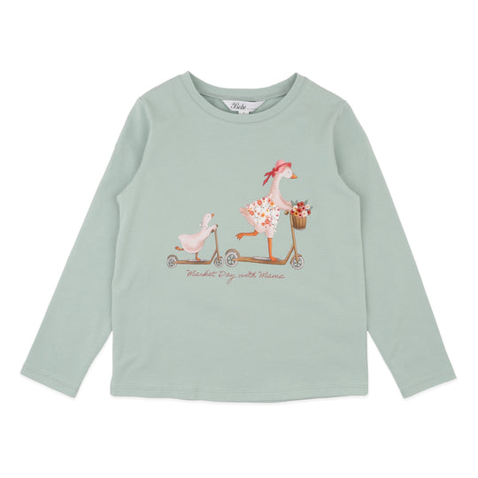 EMMY DUCKS ON SCOOTER LS TEE | 3-7 YRS