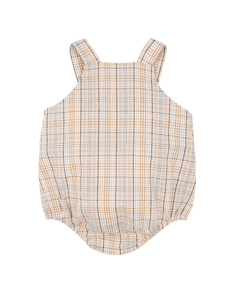 Ellis Giraffe Pocket Check Bodysuit