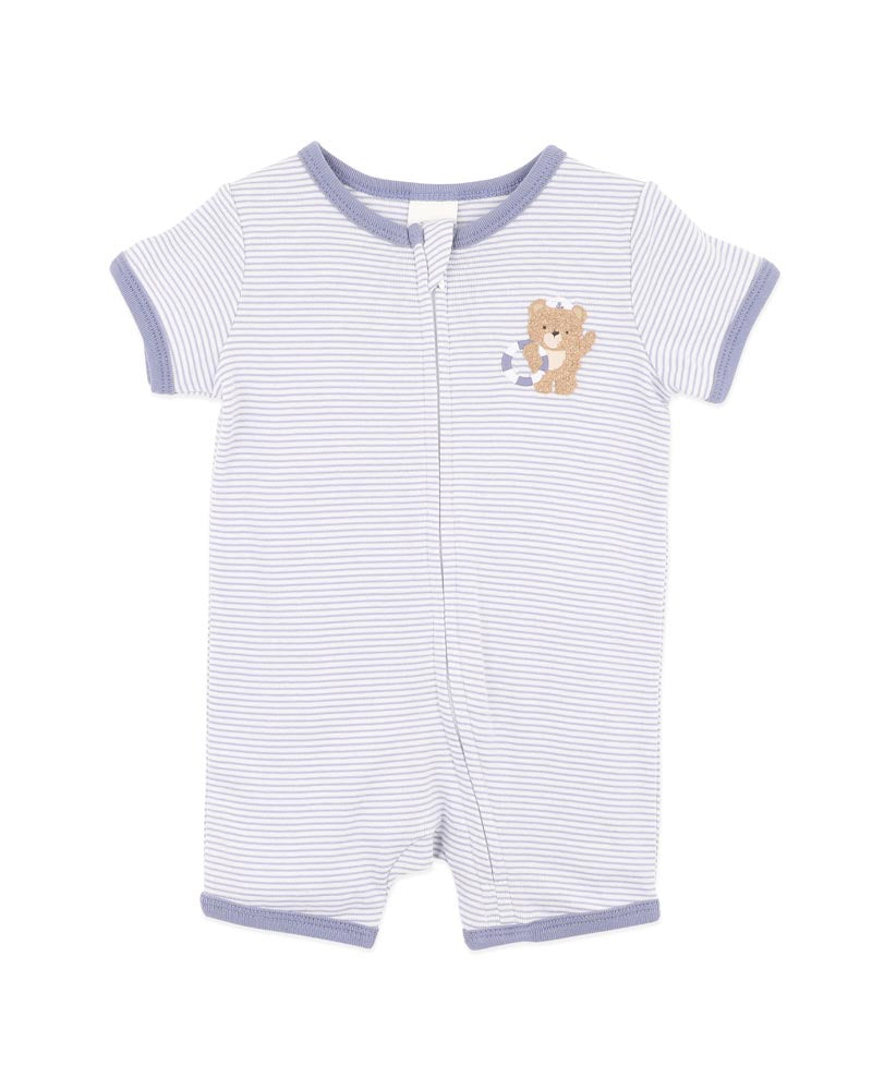 Axel Organic Stripe SS Zipsuit