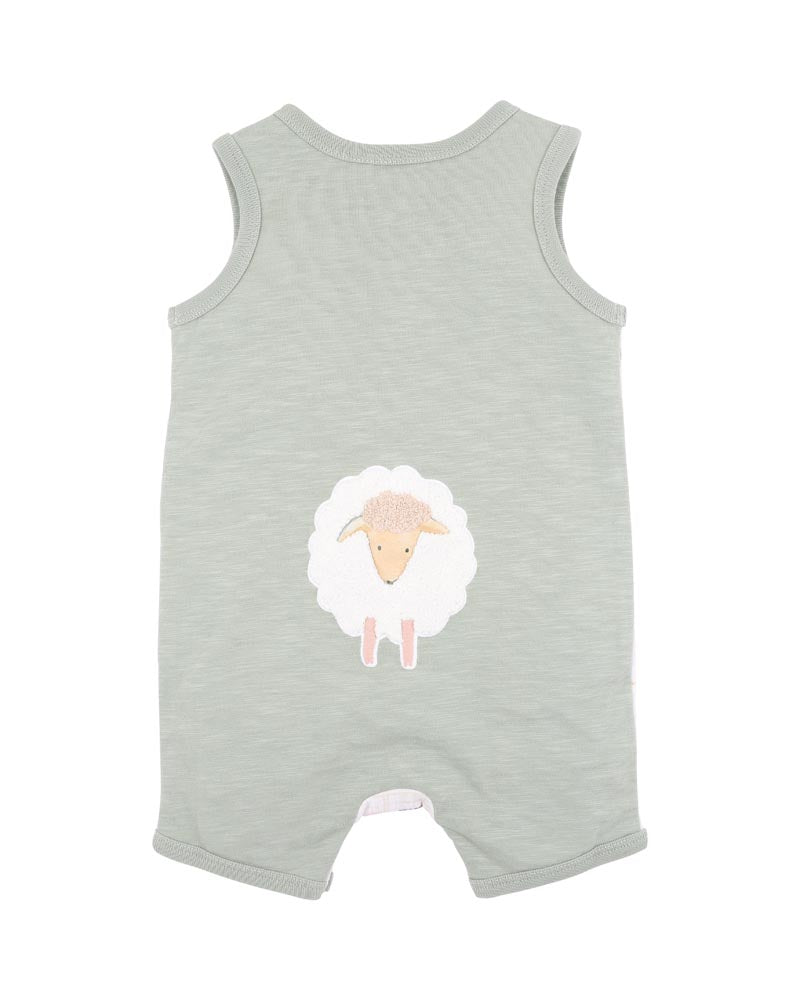 Clayton Print Sheep Romper