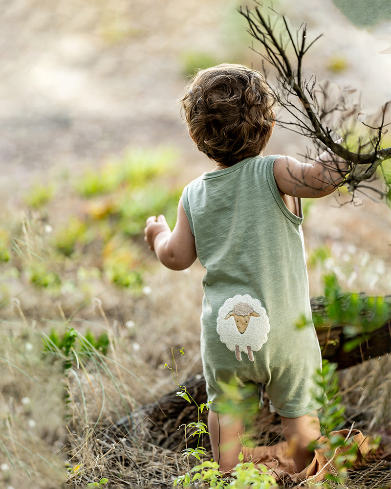 Clayton Print Sheep Romper