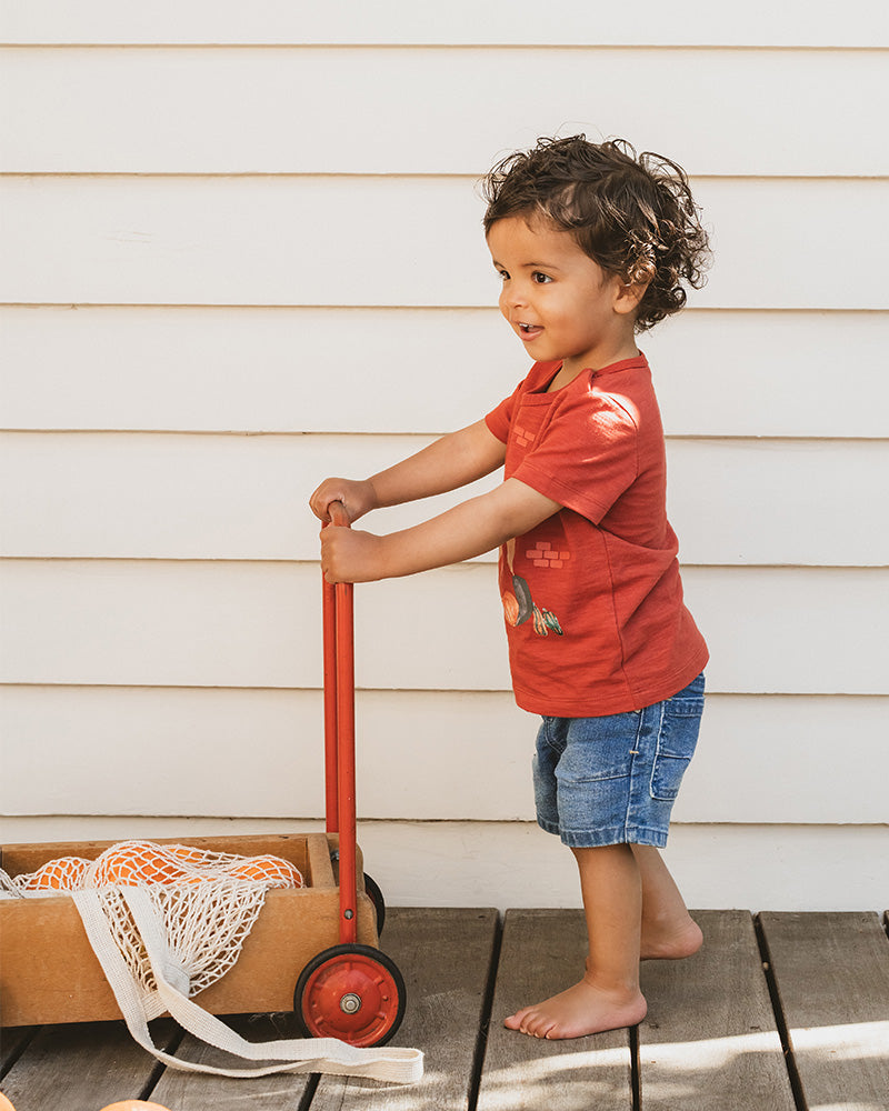 Boys Knit Denim Shorts | Baby