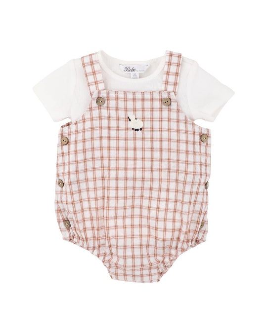 Clayton Check Bodysuit 2 PCE Set