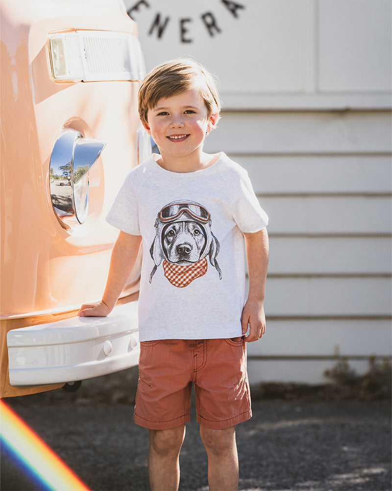 Harlan Aviation Dog Tee | 3-5