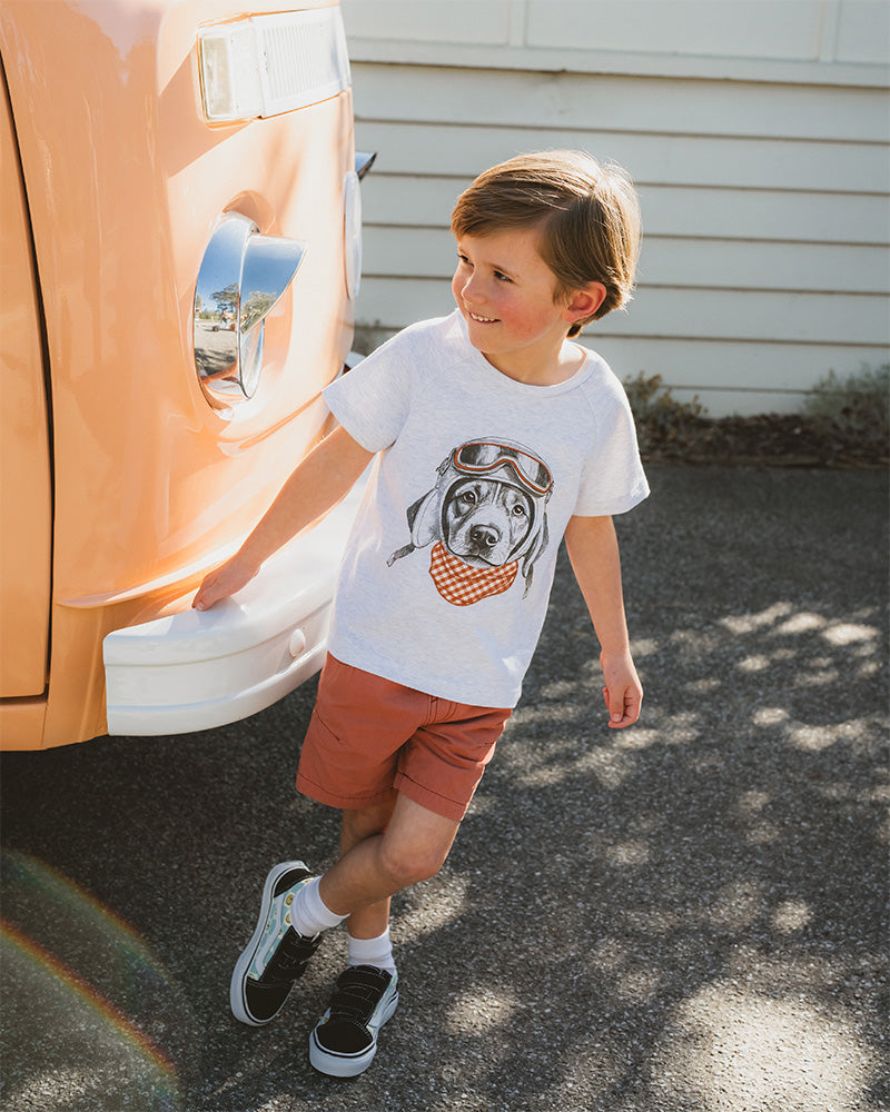 Boys Rust Shorts | 3-5