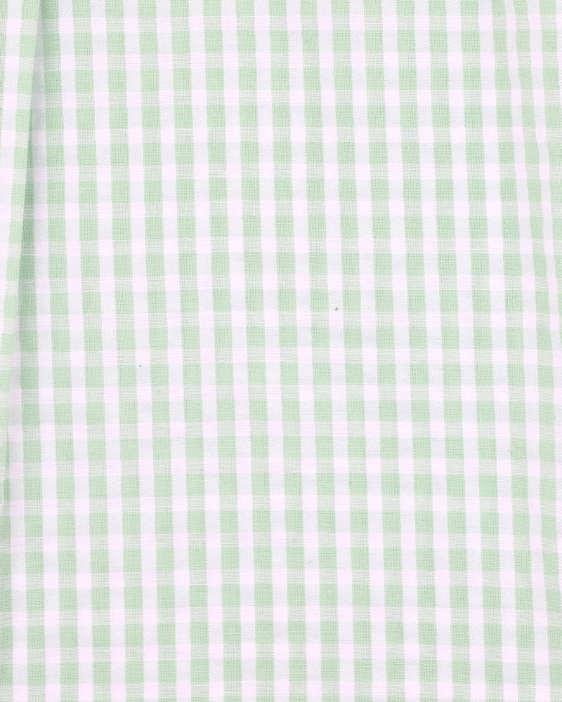 Roman Green Check SS Shirt | Green Check