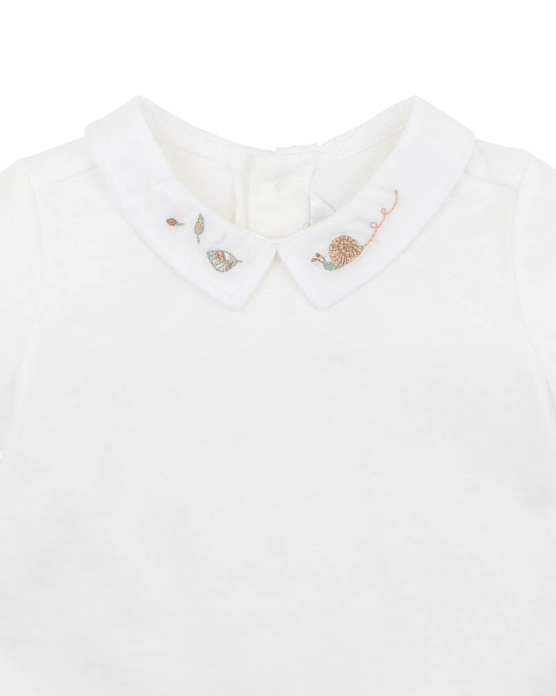 Roman EMB Collared Bodysuit