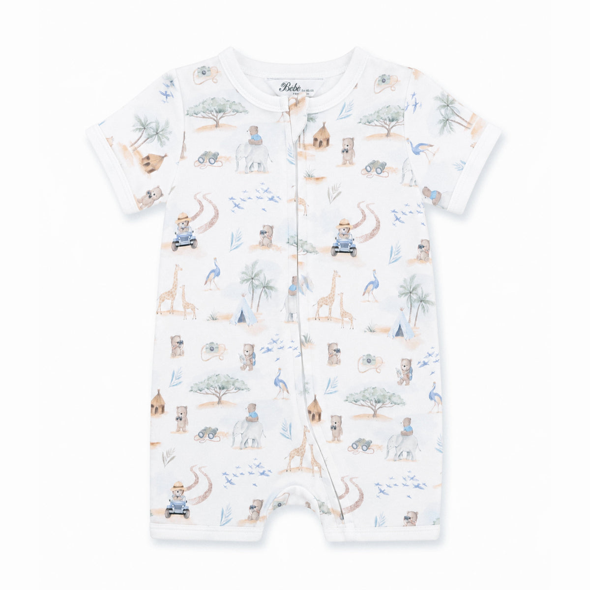 BRADY ORGANIC SS ZIP ROMPER