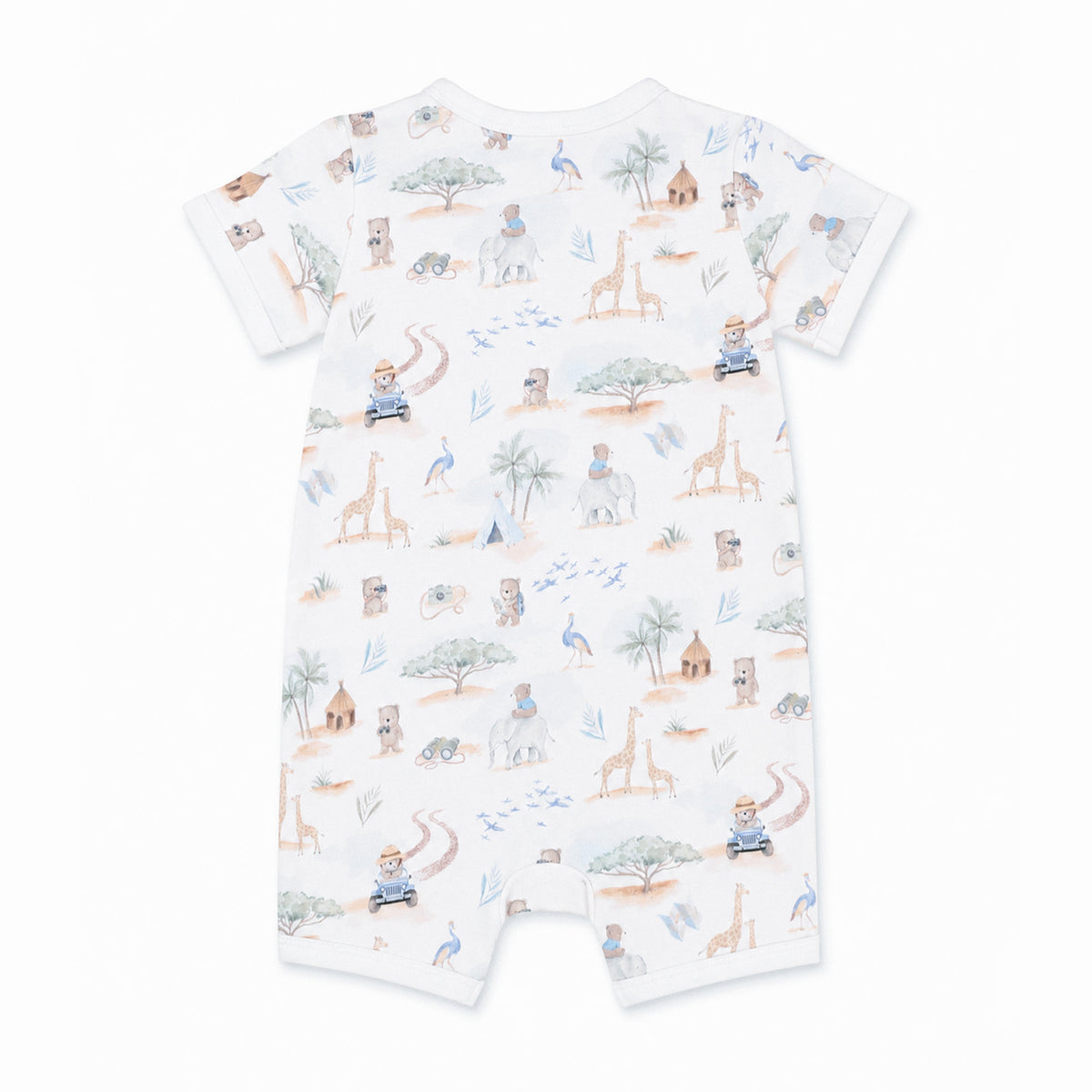 BRADY ORGANIC SS ZIP ROMPER